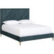 Elizio Danny Teal Bed, Queen
